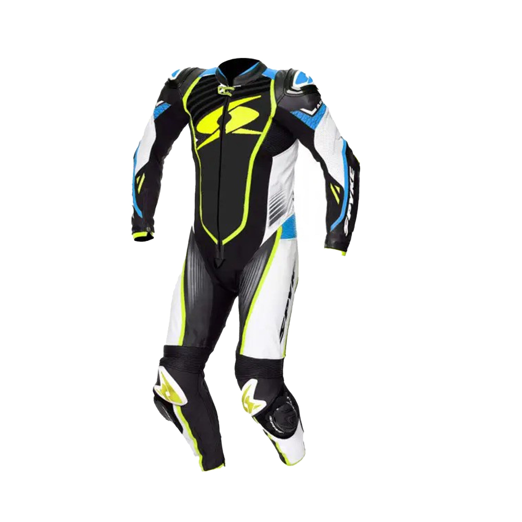  SPYKE - ARAGON RACE 1PC SUIT BLUE/BLACK/FLUO YELLOW - SECURTEX MOTOR SL (t/a MaximoMoto)
