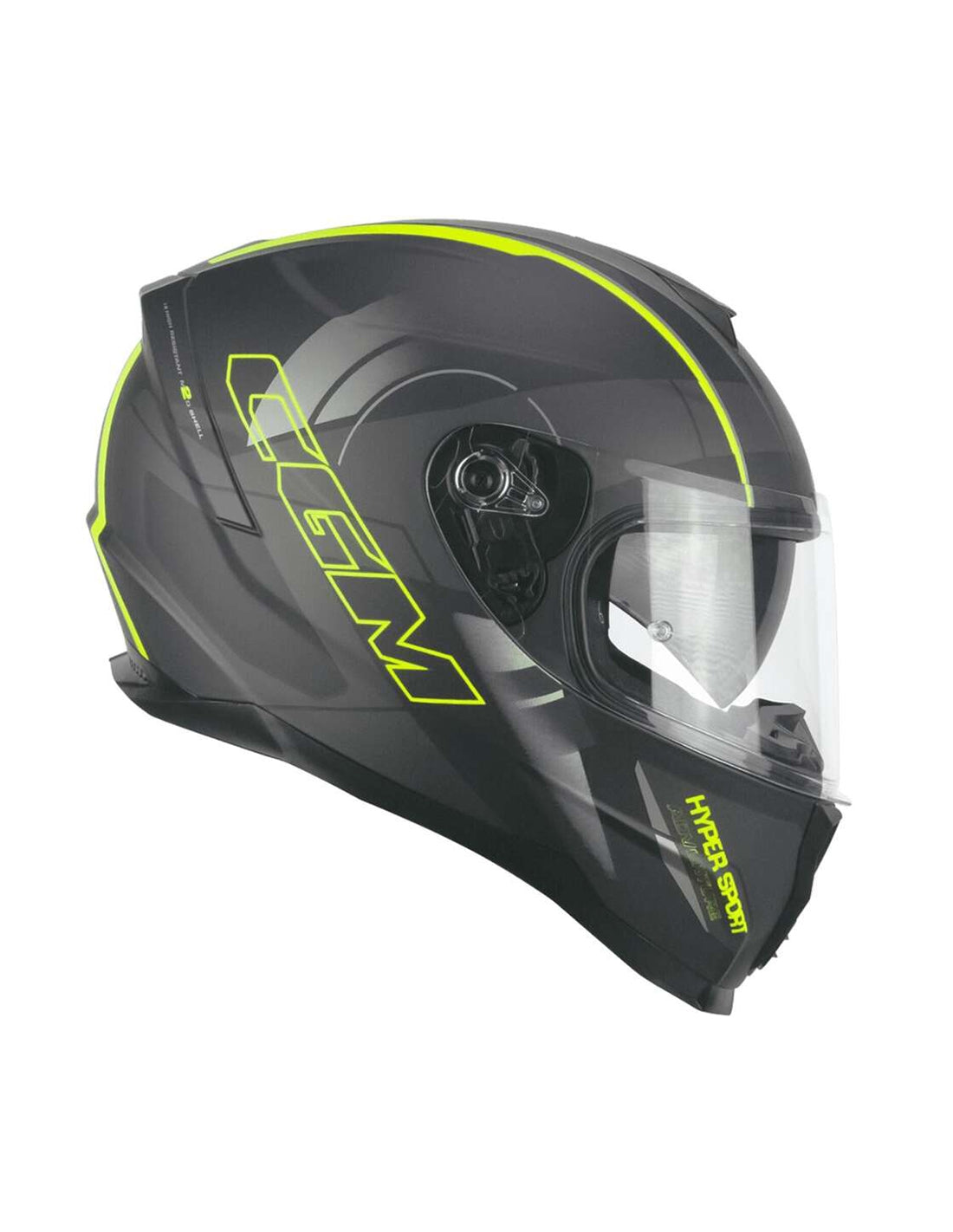  CGM - 321G ATOM SPORT Grafite Giallo fluo opaque - SECURTEX MOTOR SL (t/a MaximoMoto)