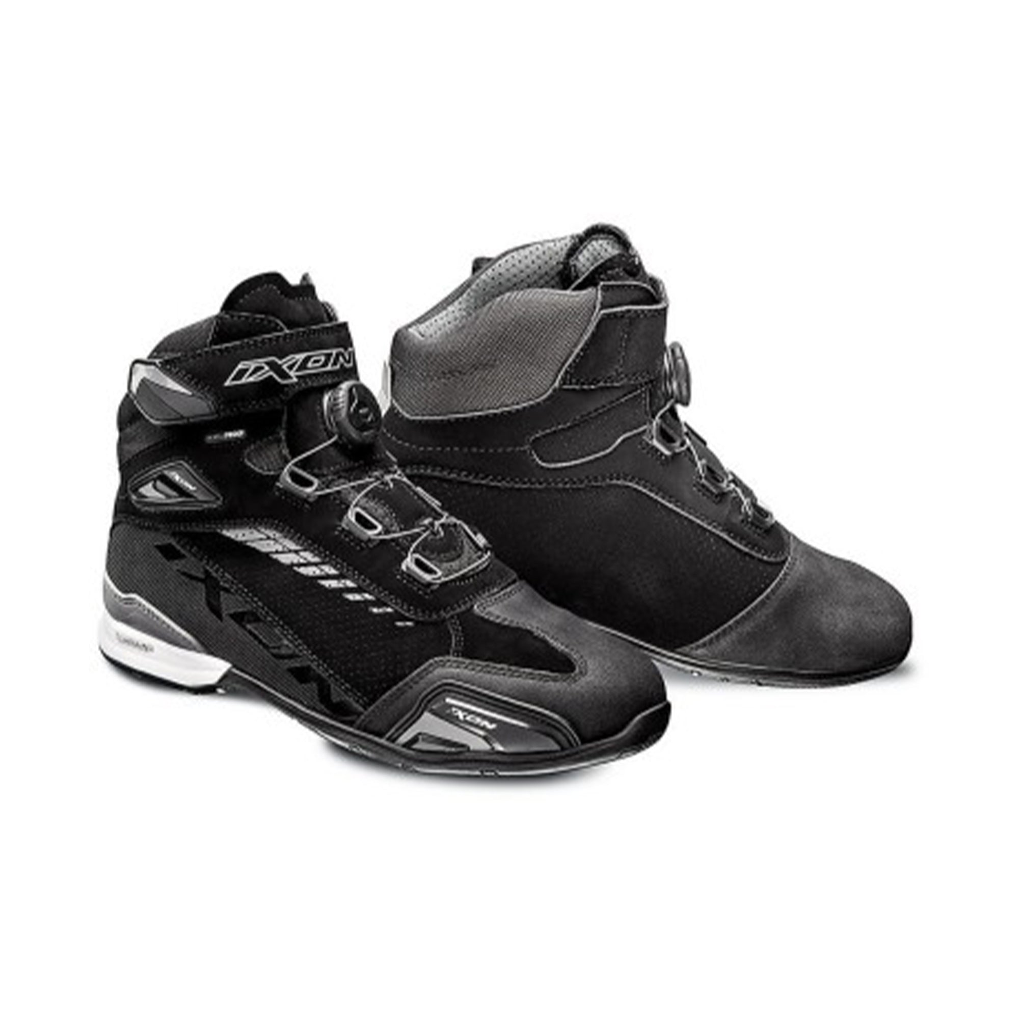 IXON- BULL VENTED BLACK/GREY BOOTS - SECURTEX MOTOR SL (t/a MaximoMoto)