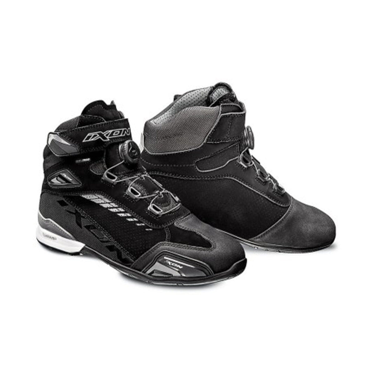IXON- BULL VENTED BLACK/GREY BOOTS - SECURTEX MOTOR SL (t/a MaximoMoto)