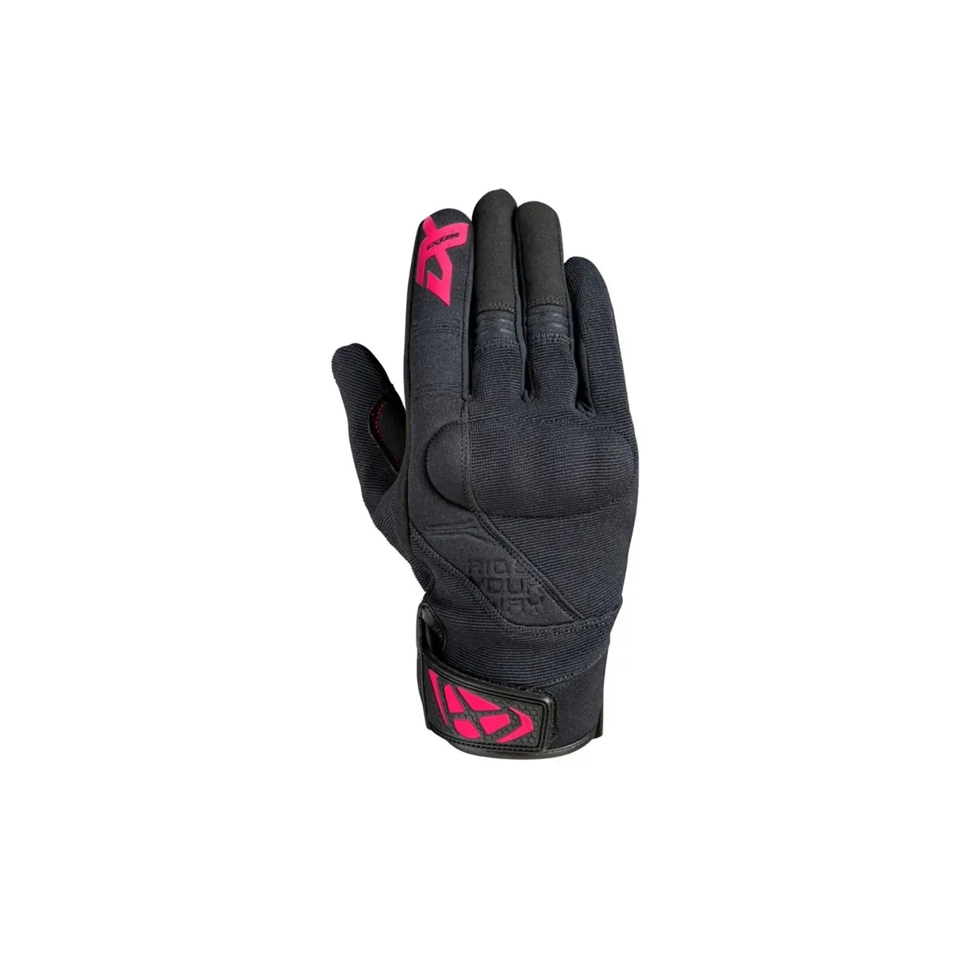  IXON-GLOVES RS DELTA LADY BLACK/FUSHIA - SECURTEX MOTOR SL (t/a MaximoMoto)