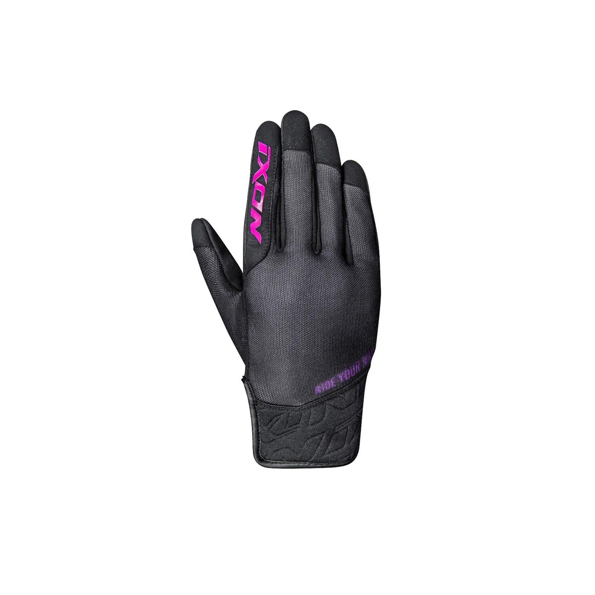  IXON-RS SLICKER LADY BLACK/FUSHIA GLOVES - SECURTEX MOTOR SL (t/a MaximoMoto)