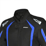 R-Tech Marshal Men Motorcycle Textile Jacket Black Blue