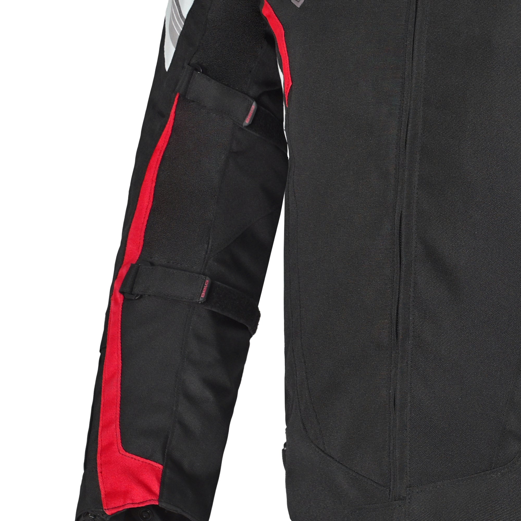 Bela Highland Man Textile Motorcycle Jacket Black/White/Red