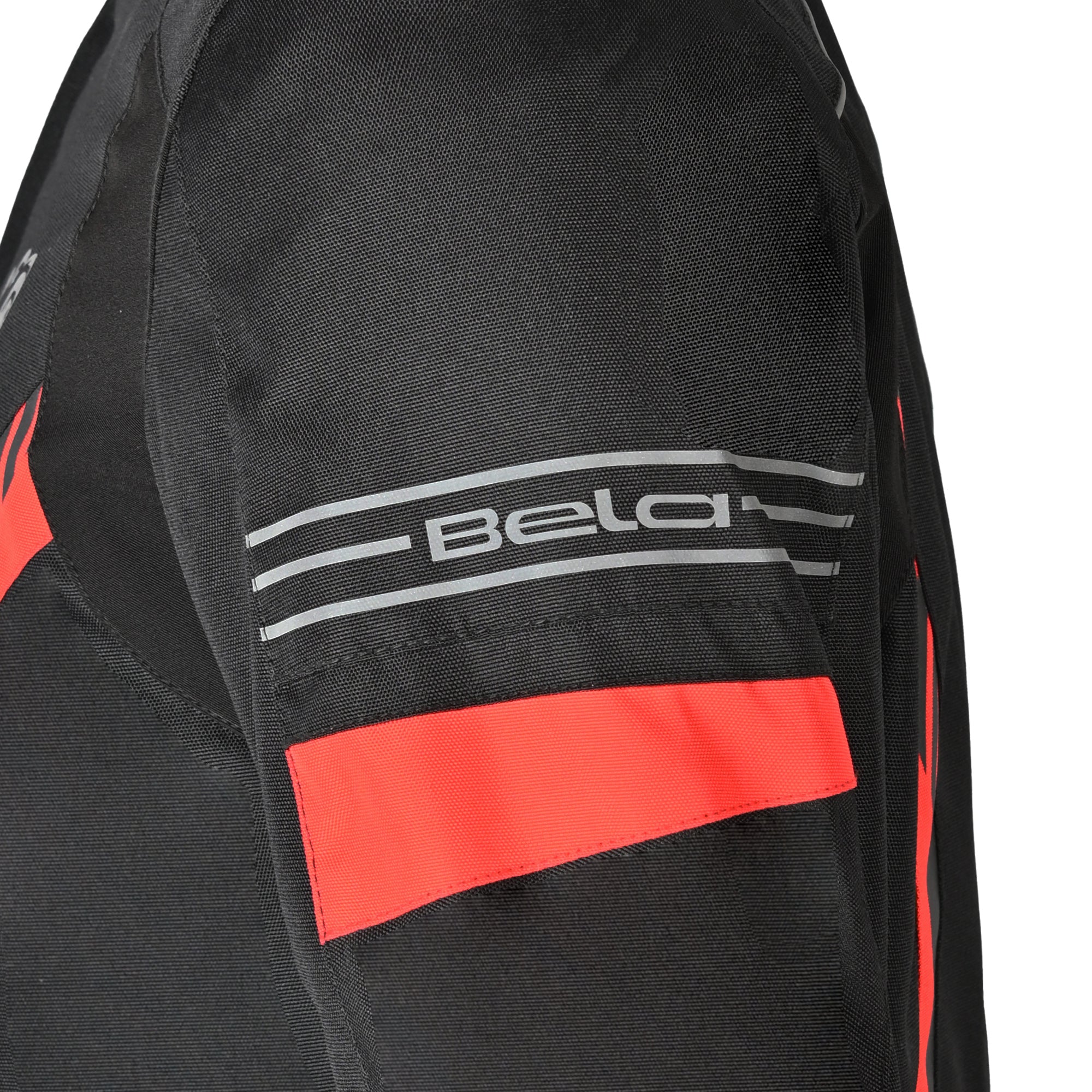 BELA Bradley Textile Motorbike Jacket Black Red
