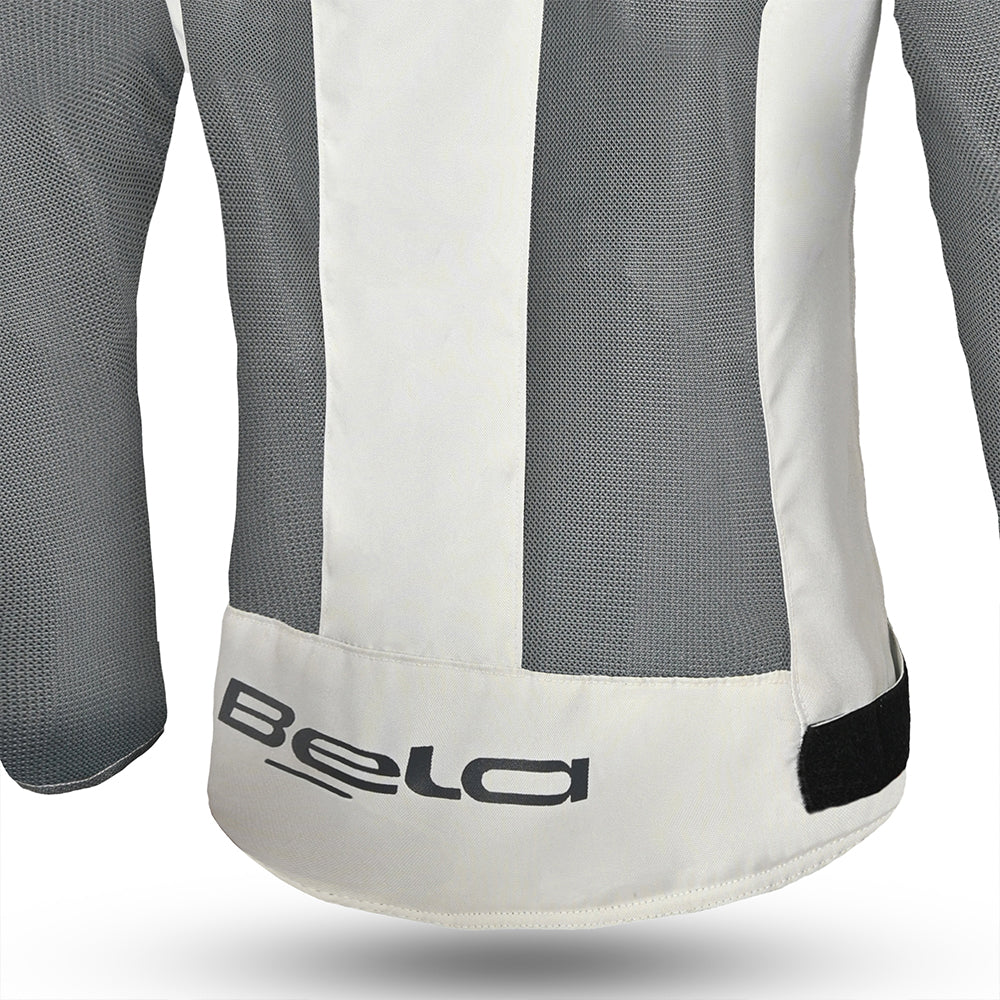 BELA Mesh Pro Lady Motorcycle Touring Jacket Gray Ice