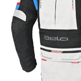 Bela Transformer Motorcycle Touring Water-Resistant Jacket Ice Black Blue 