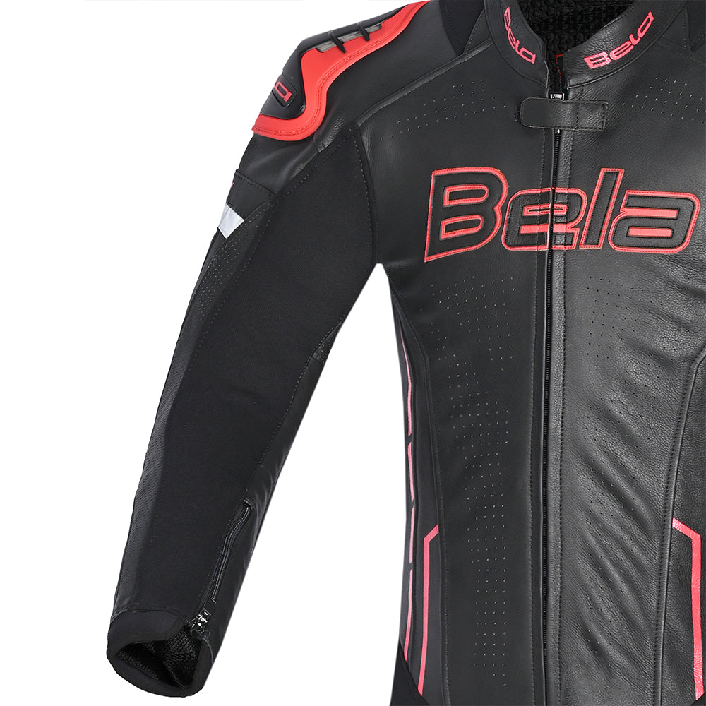 BELA Rocket Man Mix Kangaroo 1 PC Motorbike Racing Suit Black Red