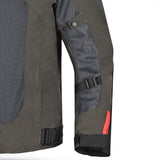 R-Tech Spiral Mesh Motorcycle Touring Jacket Mud Grey Red images