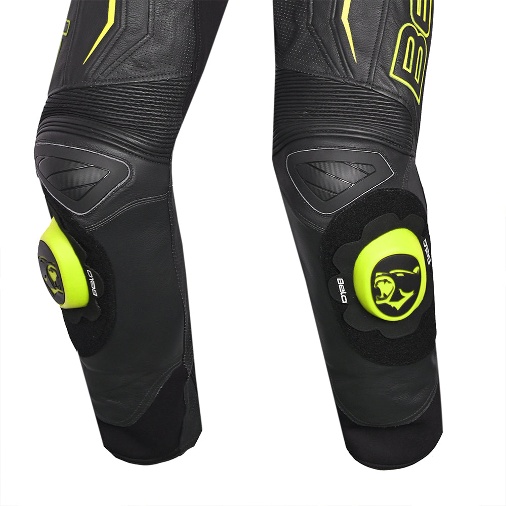 BELA Rocket Man Mix Kangaroo 1 PC Motorbike Suit Black Yellow Flour