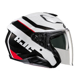 HJC F31 Naby MC3HSF Motorbike Open Face Helmet-Red