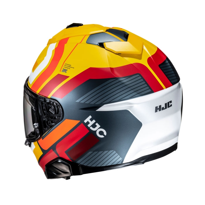 HJC I71 Viz Motorcycle Full-Face Helmet Yellow