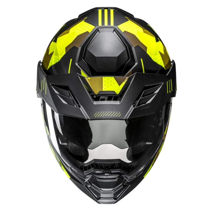 HJC I80 Roki Modular Flip-up Motorbike Helmet - Yellow