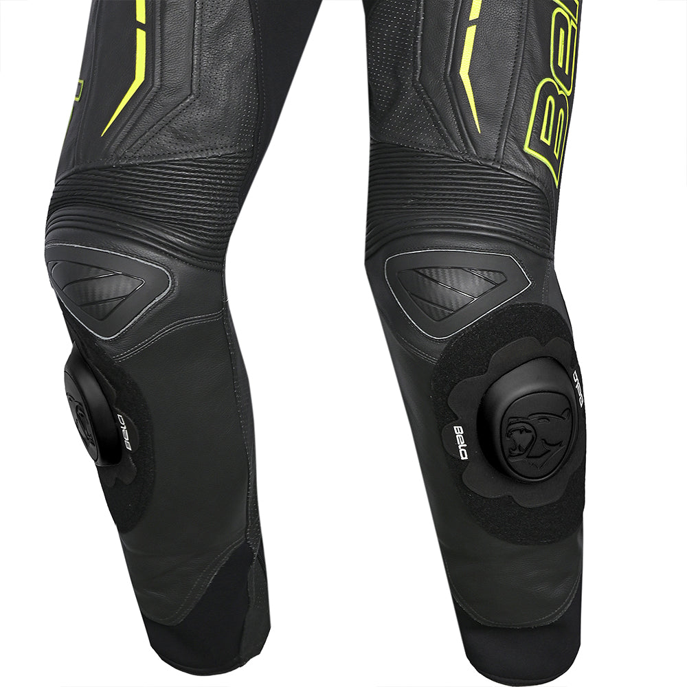 BELA Rocket Lady Mix Kangaroo 1-PC Motorcycle Racing Suits White/Black/Yellow Fluor