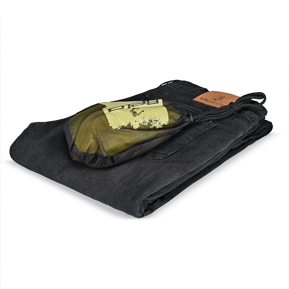 BELA RIO PANTALON DE HOMBRE AA APROBADO CE DENIM JEANS 32L NEGRO 