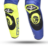 Bela X race - 1 PC Racing leather suit - blue yellow black - MaximomotoUK