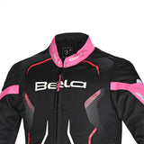 BELA Star youth Kids Motorcycle Jacket Black Pink 