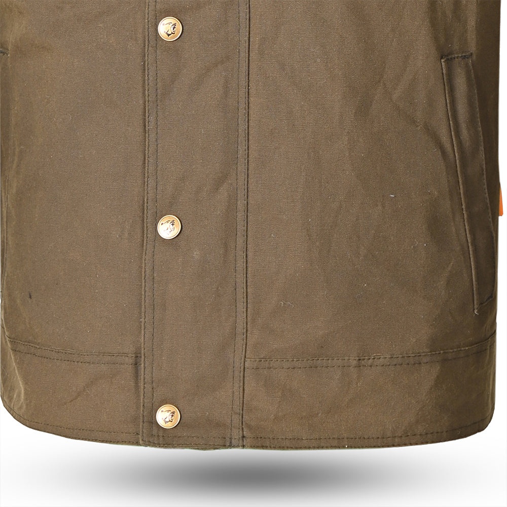 BELA Clutch Wax Urban Outfitters Jacket Olive