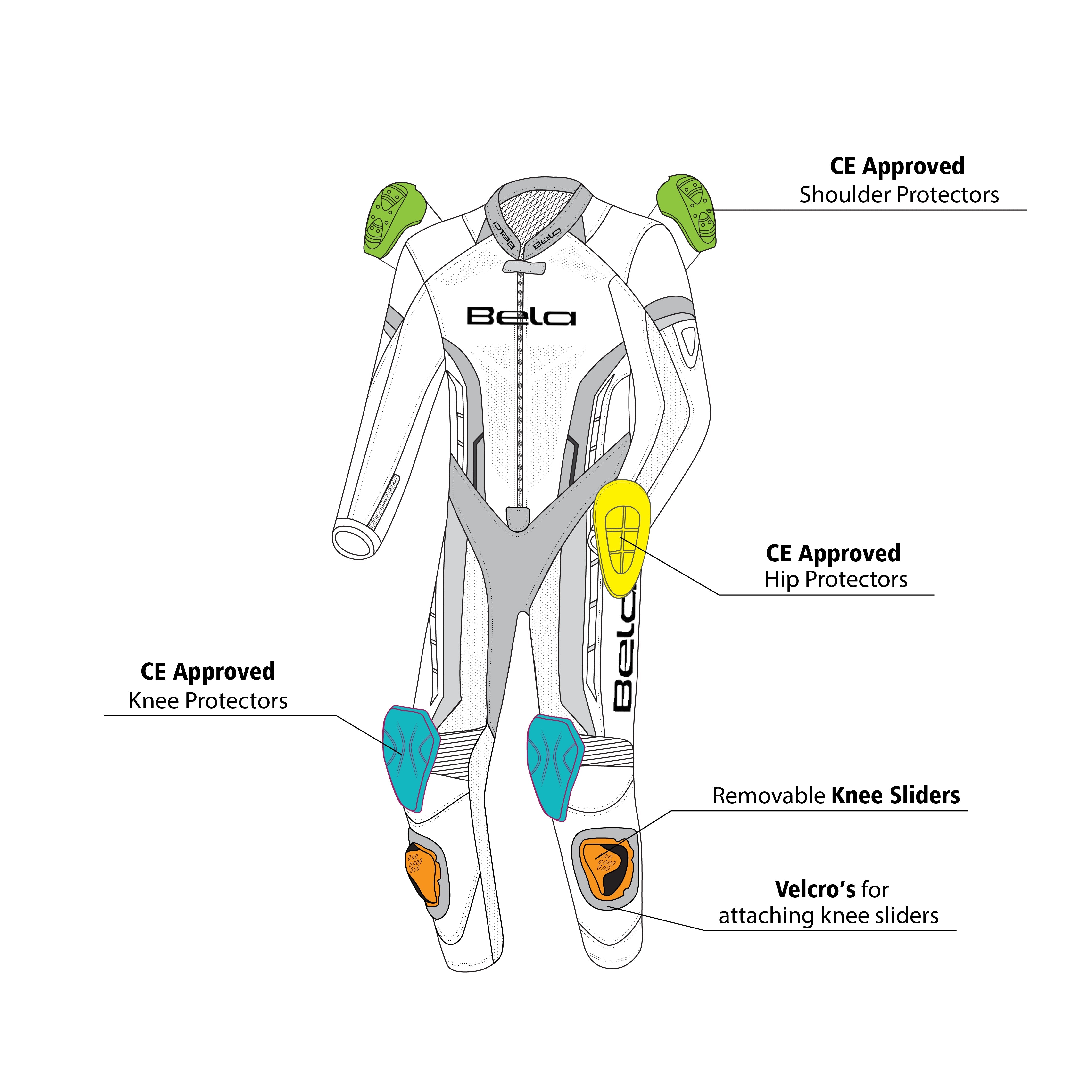  BELA-Jumpsuit 1 PC Rocket Kids Black/Gray - SECURTEX MOTOR SL (t/a MaximoMoto)