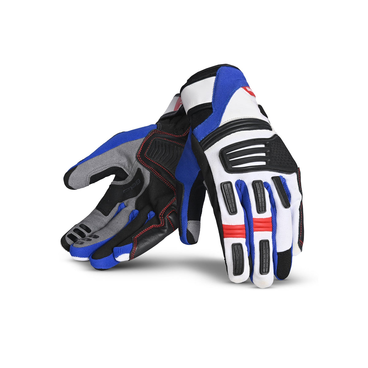  BELA - ARIZON MAN TEXTILE GLOVES BLACK/WHITE/BLUE/RED - SECURTEX MOTOR SL (t/a MaximoMoto)