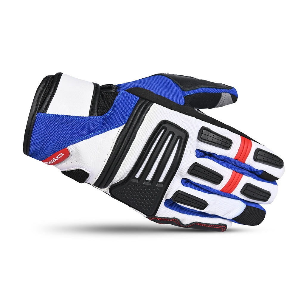  BELA - ARIZON MAN TEXTILE GLOVES BLACK/WHITE/BLUE/RED - SECURTEX MOTOR SL (t/a MaximoMoto)