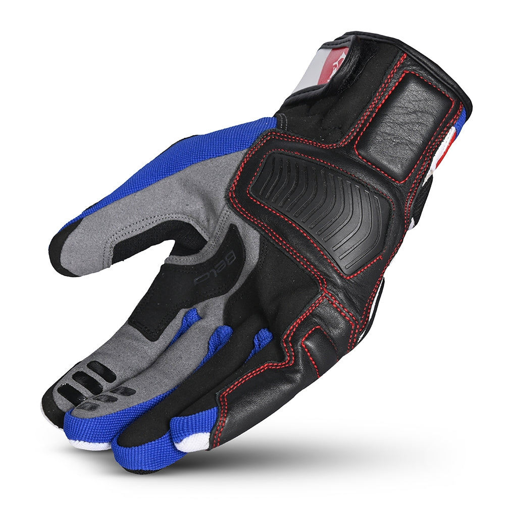  BELA - ARIZON MAN TEXTILE GLOVES BLACK/WHITE/BLUE/RED - SECURTEX MOTOR SL (t/a MaximoMoto)
