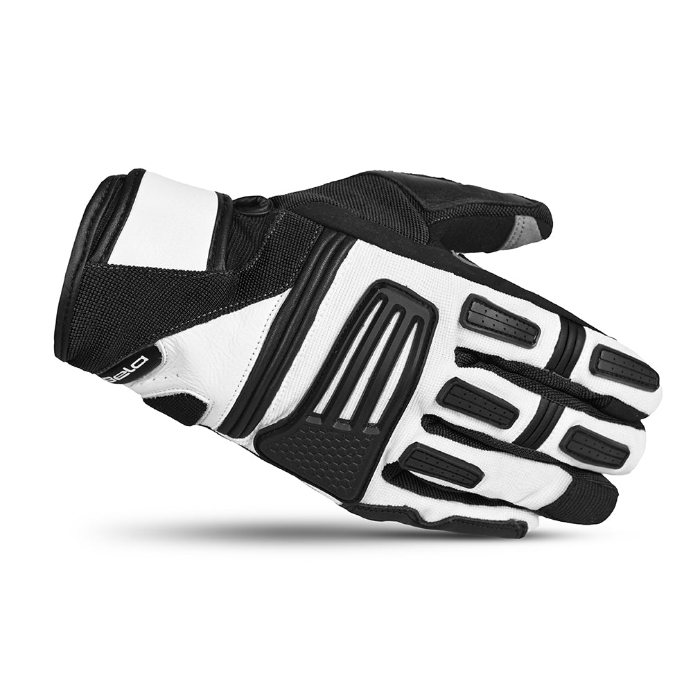  BELA - ARIZON MAN BLACK/WHITE TEXTILE GLOVE - SECURTEX MOTOR SL (t/a MaximoMoto)