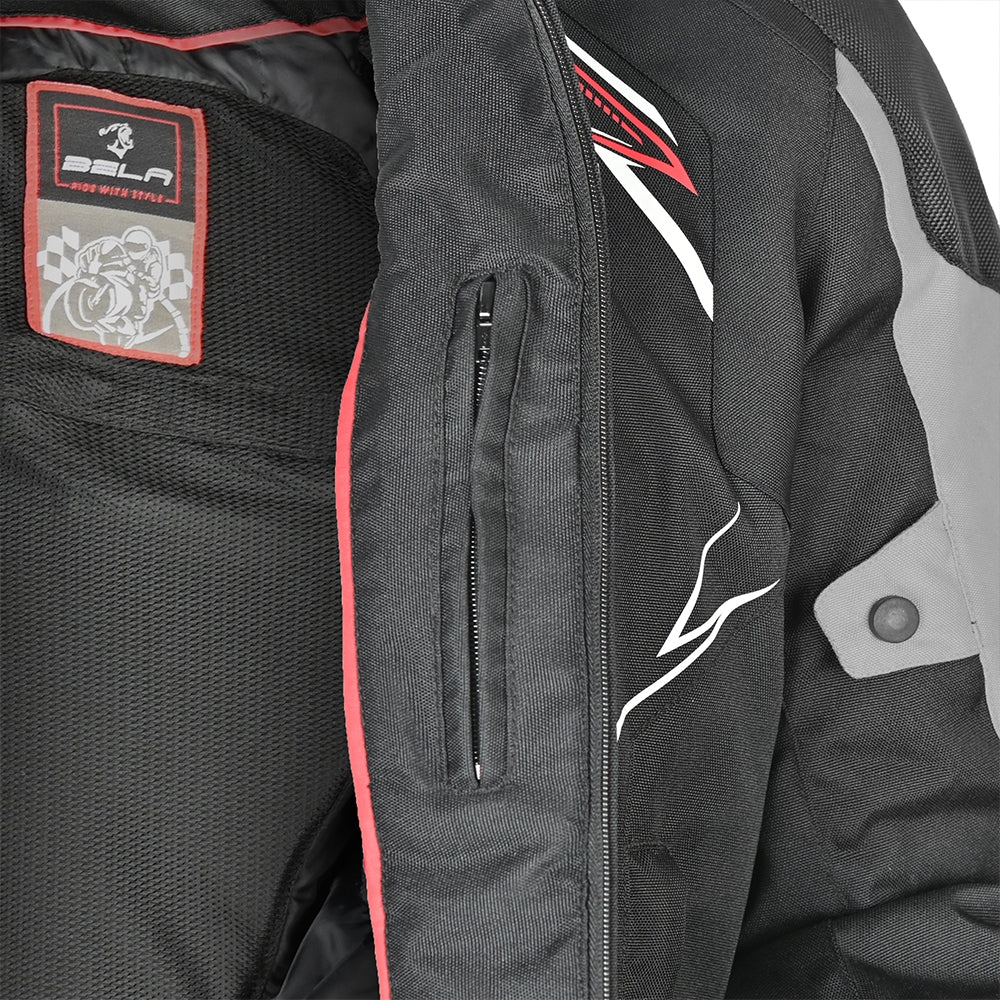  BELA - Panther Textile Jacket Black/Dark Grey - SECURTEX MOTOR SL (t/a MaximoMoto)