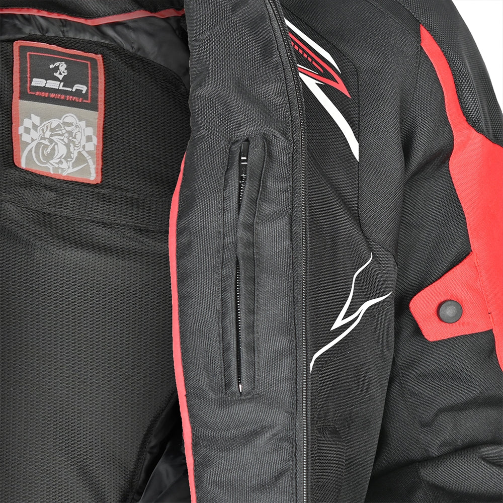  BELA - Panther Textile Jacket Black/Red - SECURTEX MOTOR SL (t/a MaximoMoto)
