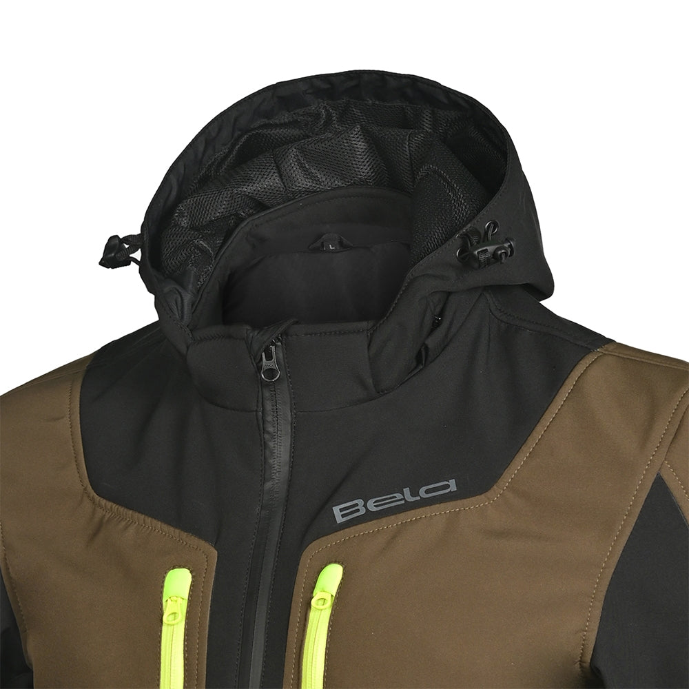  BELA - Fire Fly Man Sweatshirt Black/Olive Green/Fluor Yellow - SECURTEX MOTOR SL (t/a MaximoMoto)