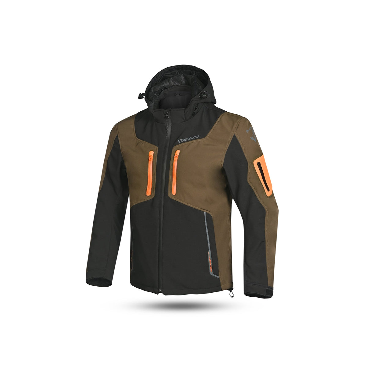  BELA - Fire Fly Man Sweatshirt Black/Olive Green/Orange - SECURTEX MOTOR SL (t/a MaximoMoto)
