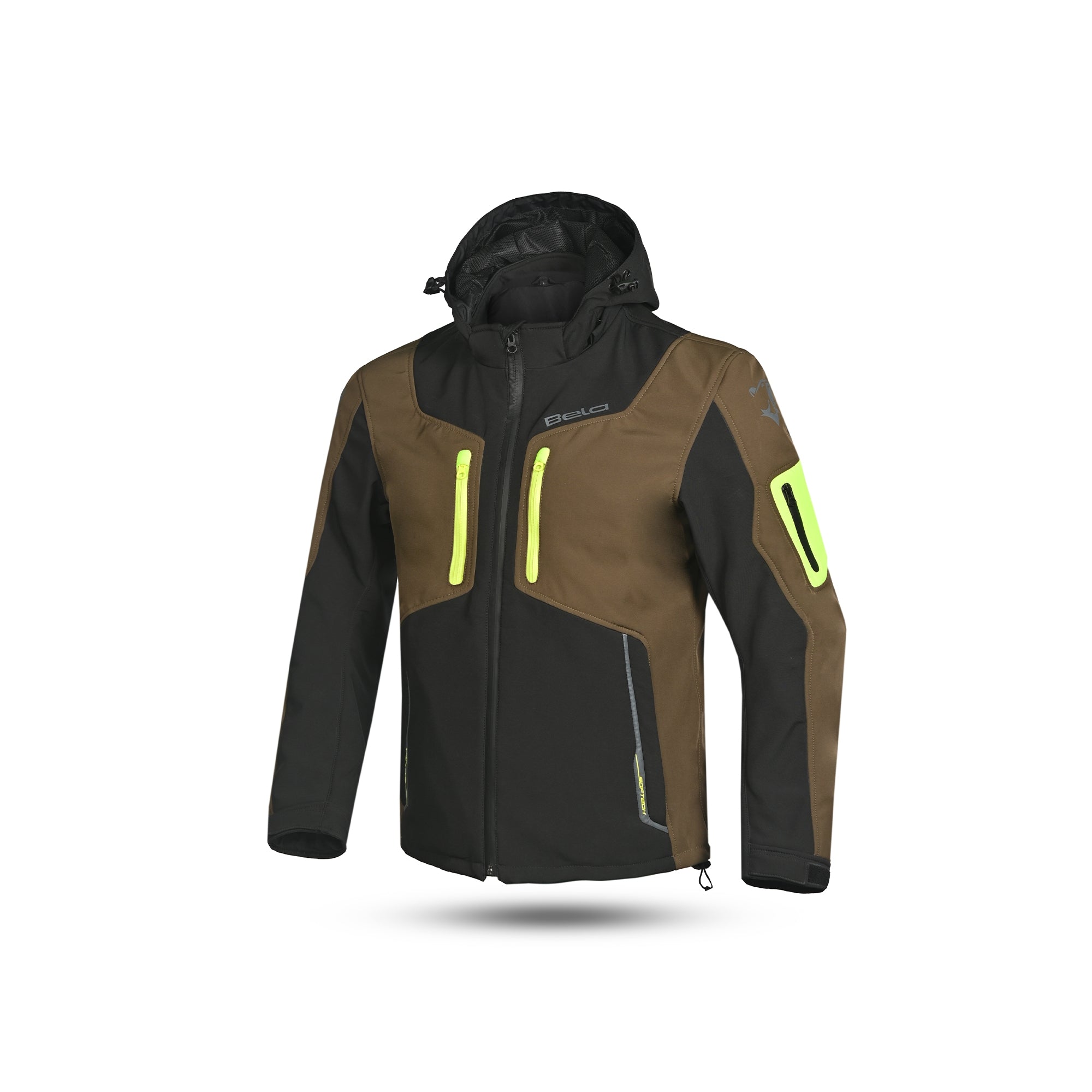  BELA - Fire Fly Man Sweatshirt Black/Olive Green/Fluor Yellow - SECURTEX MOTOR SL (t/a MaximoMoto)
