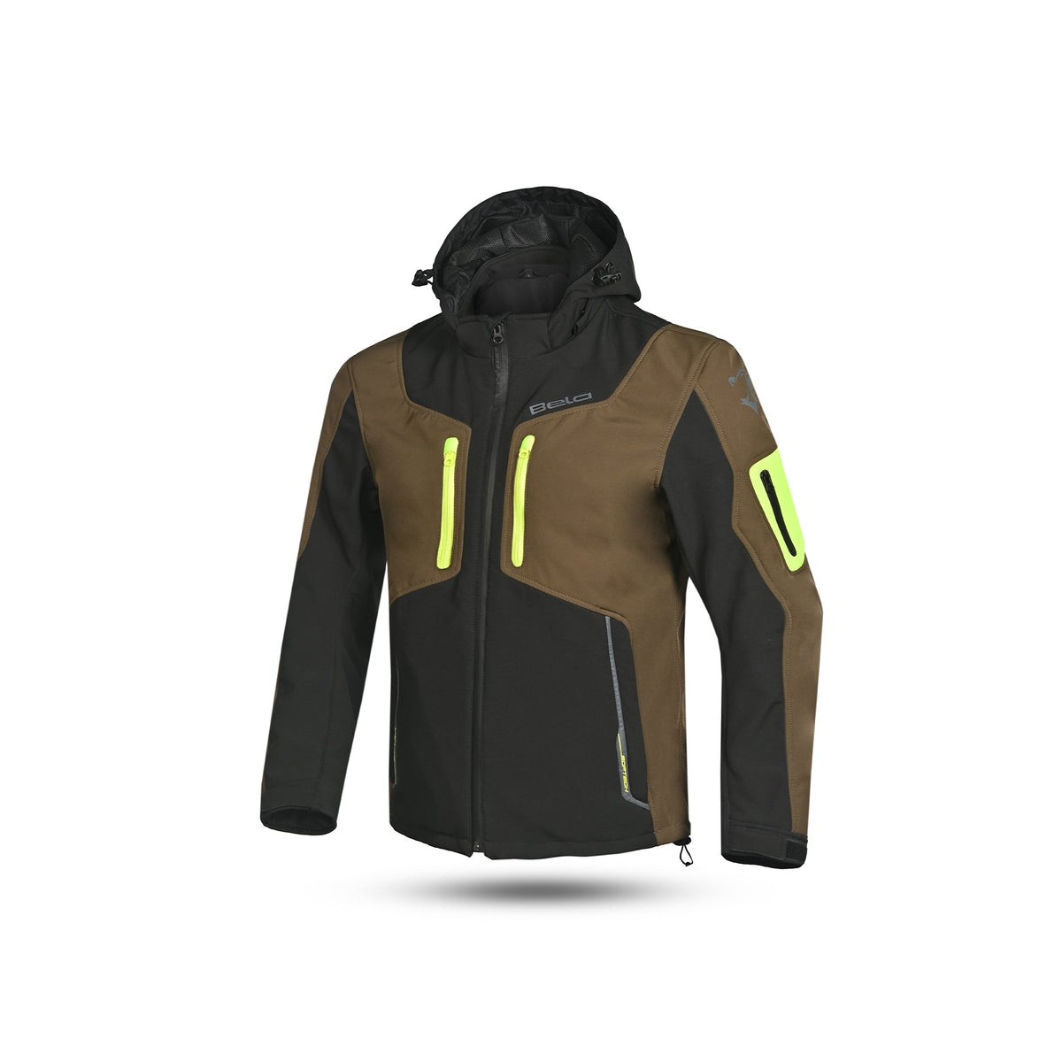  BELA - Fire Fly Man Sweatshirt Black/Olive Green/Fluor Yellow - SECURTEX MOTOR SL (t/a MaximoMoto)