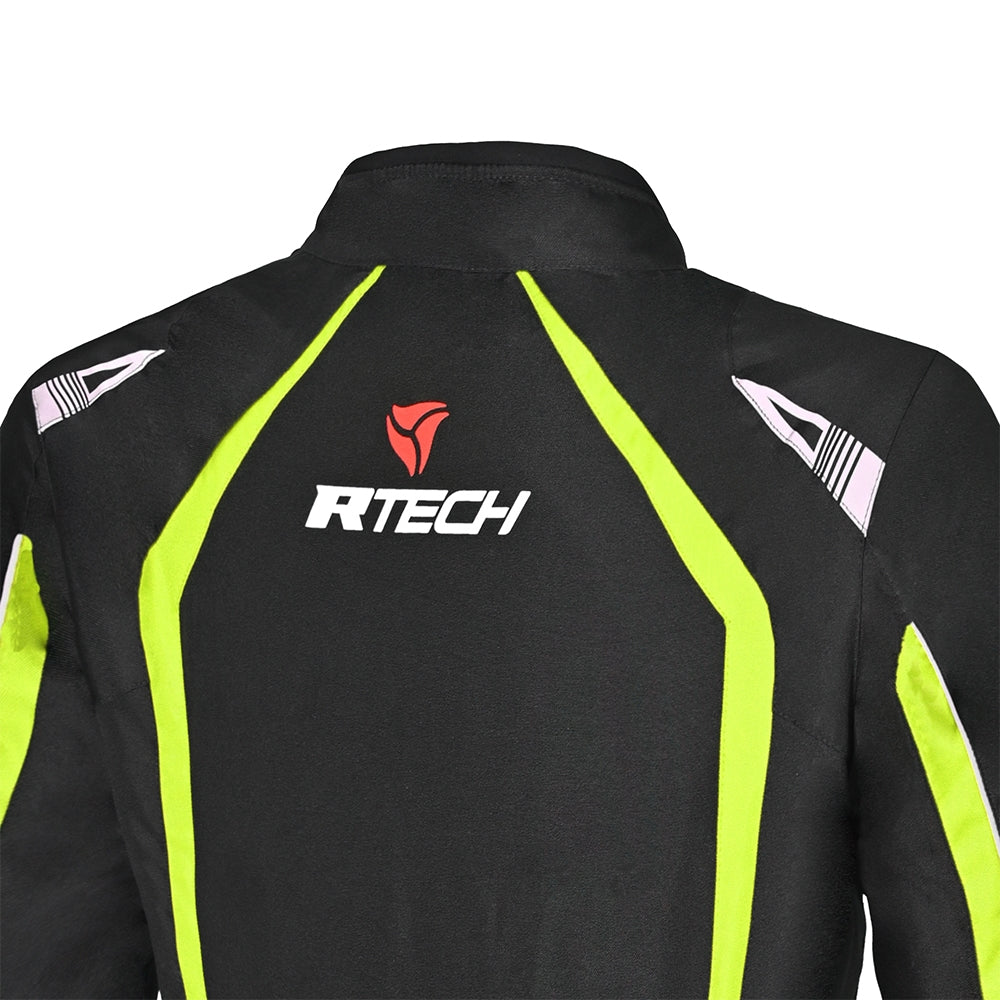  R-TECH - Marshal Lady Textile Jacket Black/Fluor Yellow - SECURTEX MOTOR SL (t/a MaximoMoto)