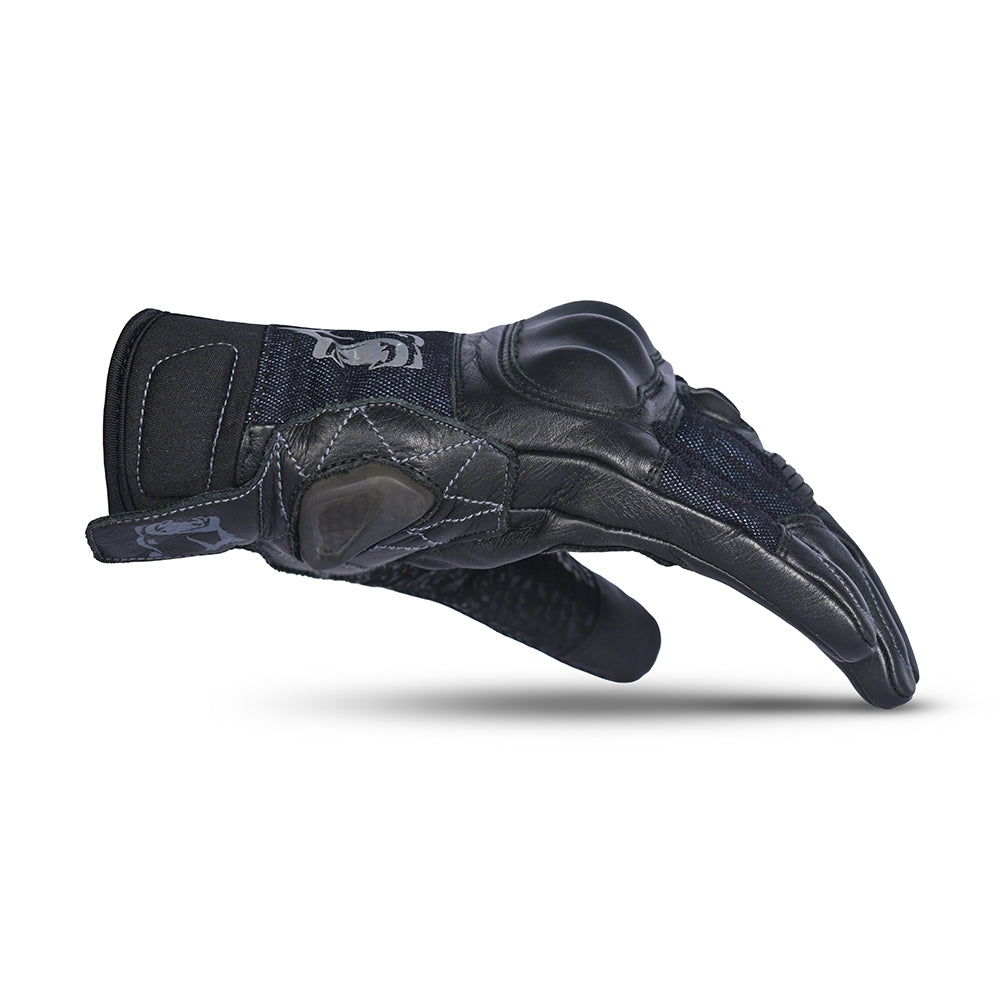  BELA - Titan Denim Inv. WP Textile Glove Black/Blue - SECURTEX MOTOR SL (t/a MaximoMoto)