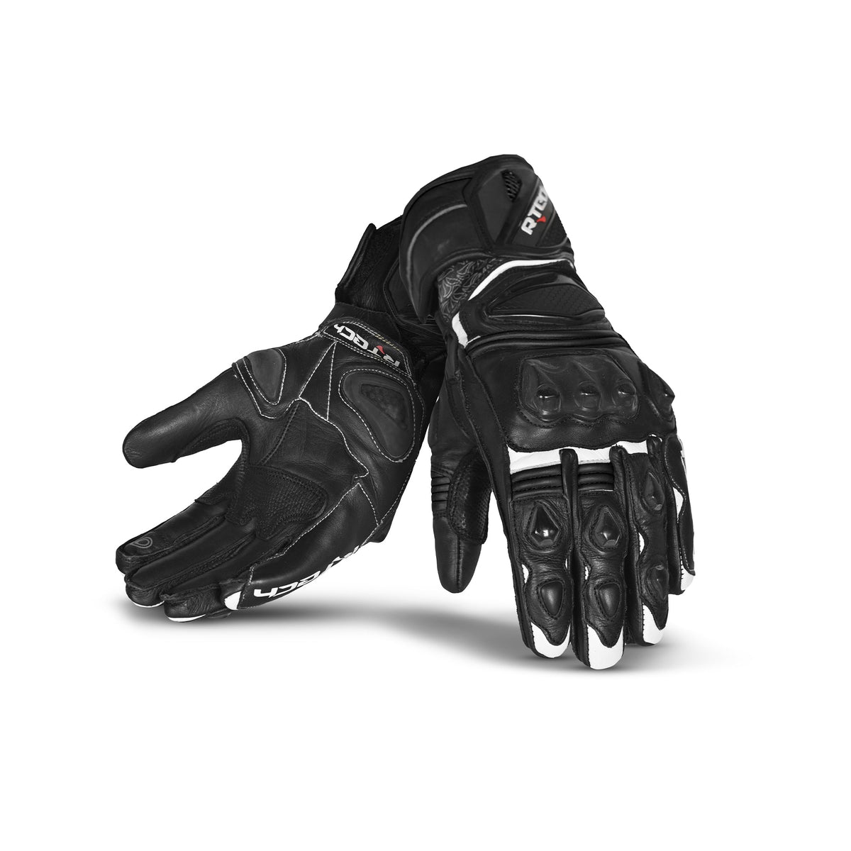  R-TECH - Black Leather Robo Man Glove - SECURTEX MOTOR SL (t/a MaximoMoto)