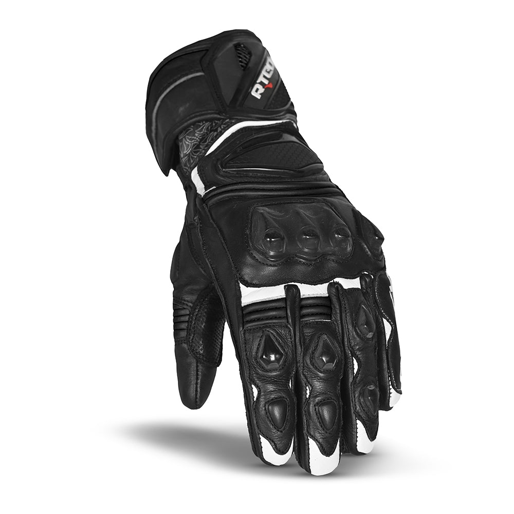  R-TECH - Black Leather Robo Man Glove - SECURTEX MOTOR SL (t/a MaximoMoto)