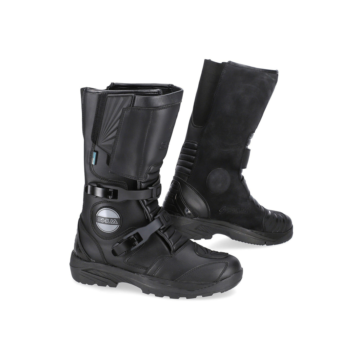  SHUA - Discovery Adv. Long Black Leather Boots - SECURTEX MOTOR SL (t/a MaximoMoto)