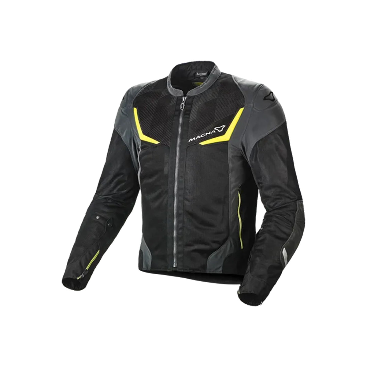  Macna Orcano Textile jacket Man Black/Night eye/fluo yellow - SECURTEX MOTOR SL (t/a MaximoMoto)