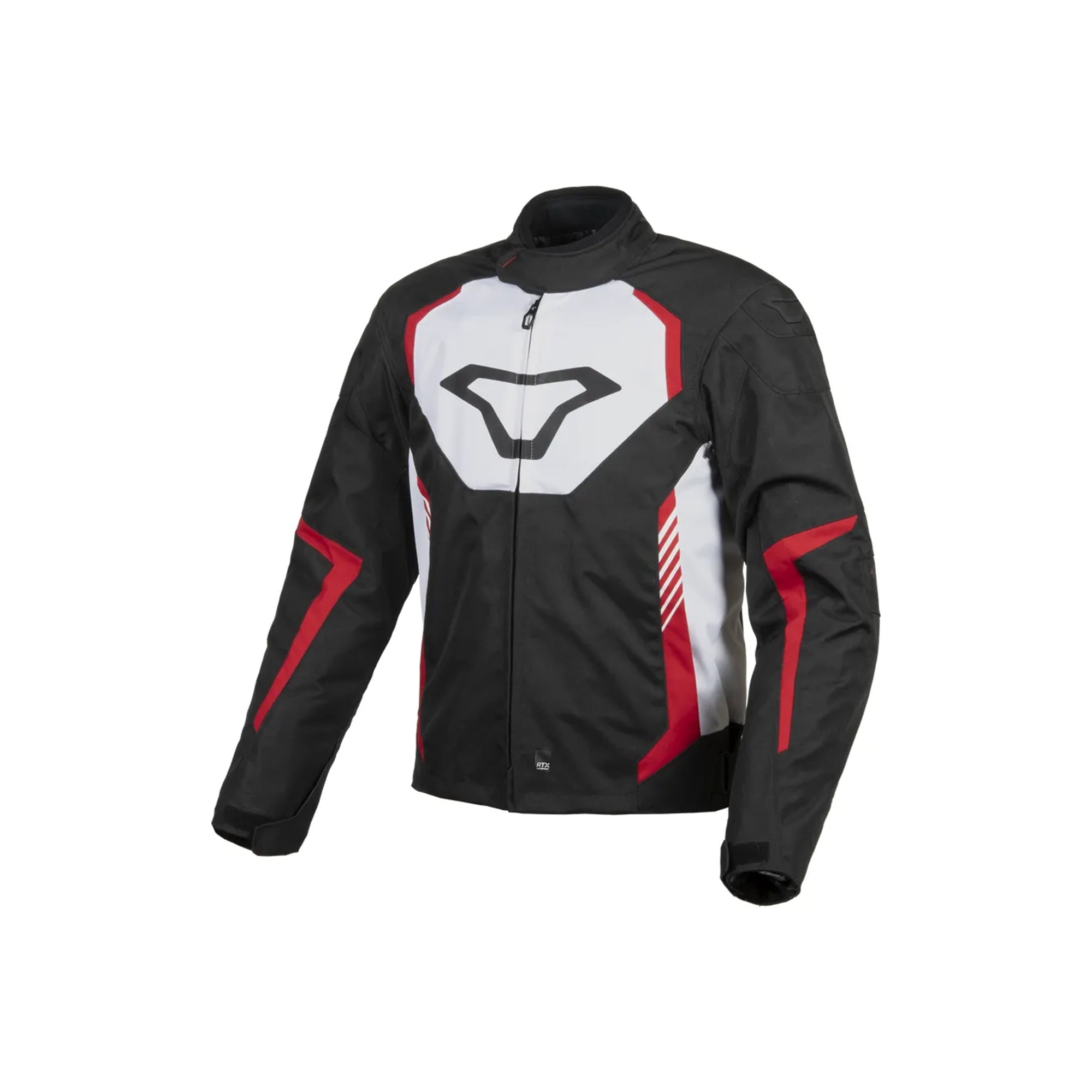  Macna Tazar waterproof textile jacket Black/white/red - SECURTEX MOTOR SL (t/a MaximoMoto)