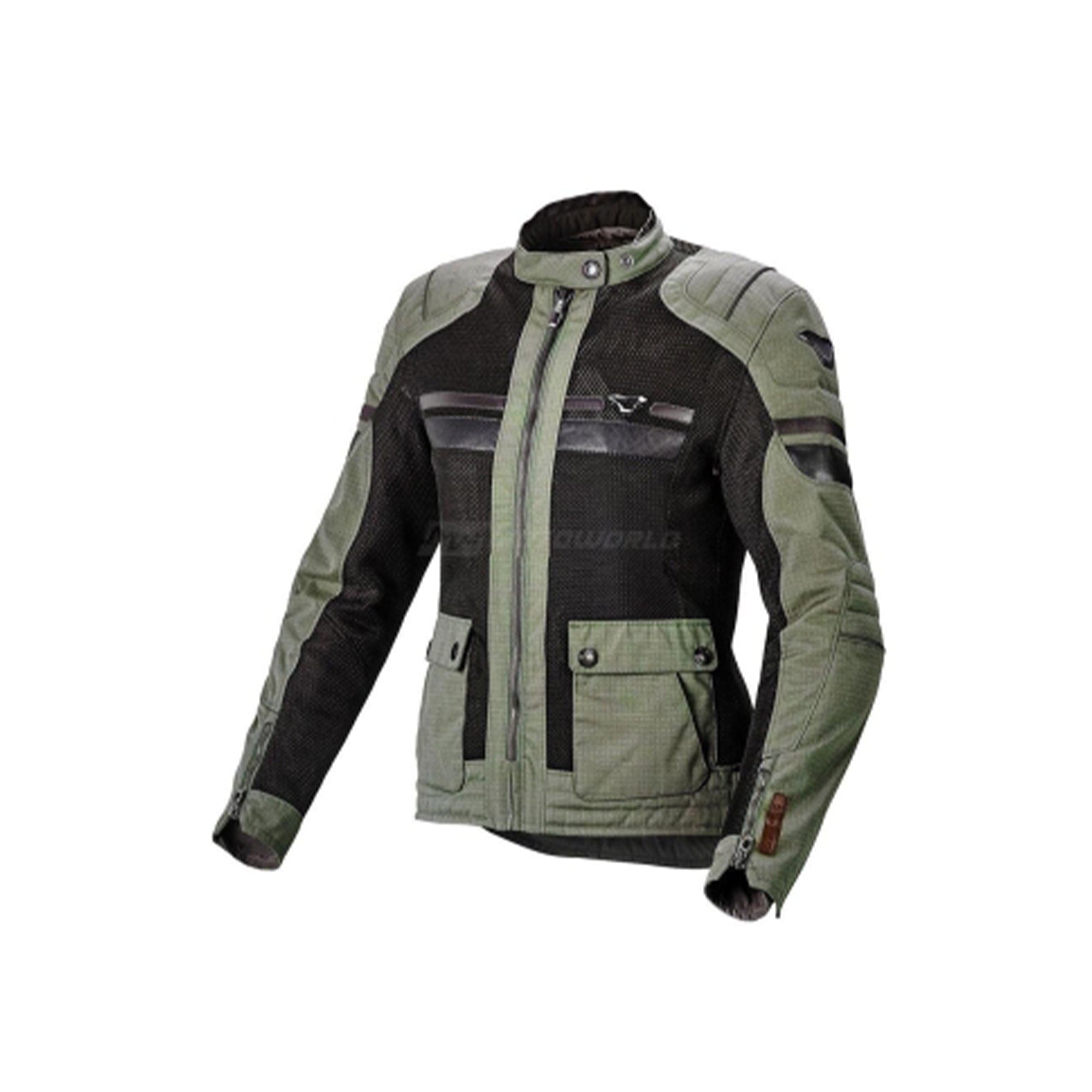  Macna Fluent NightEye Textile Jacket Lady Green/black - SECURTEX MOTOR SL (t/a MaximoMoto)