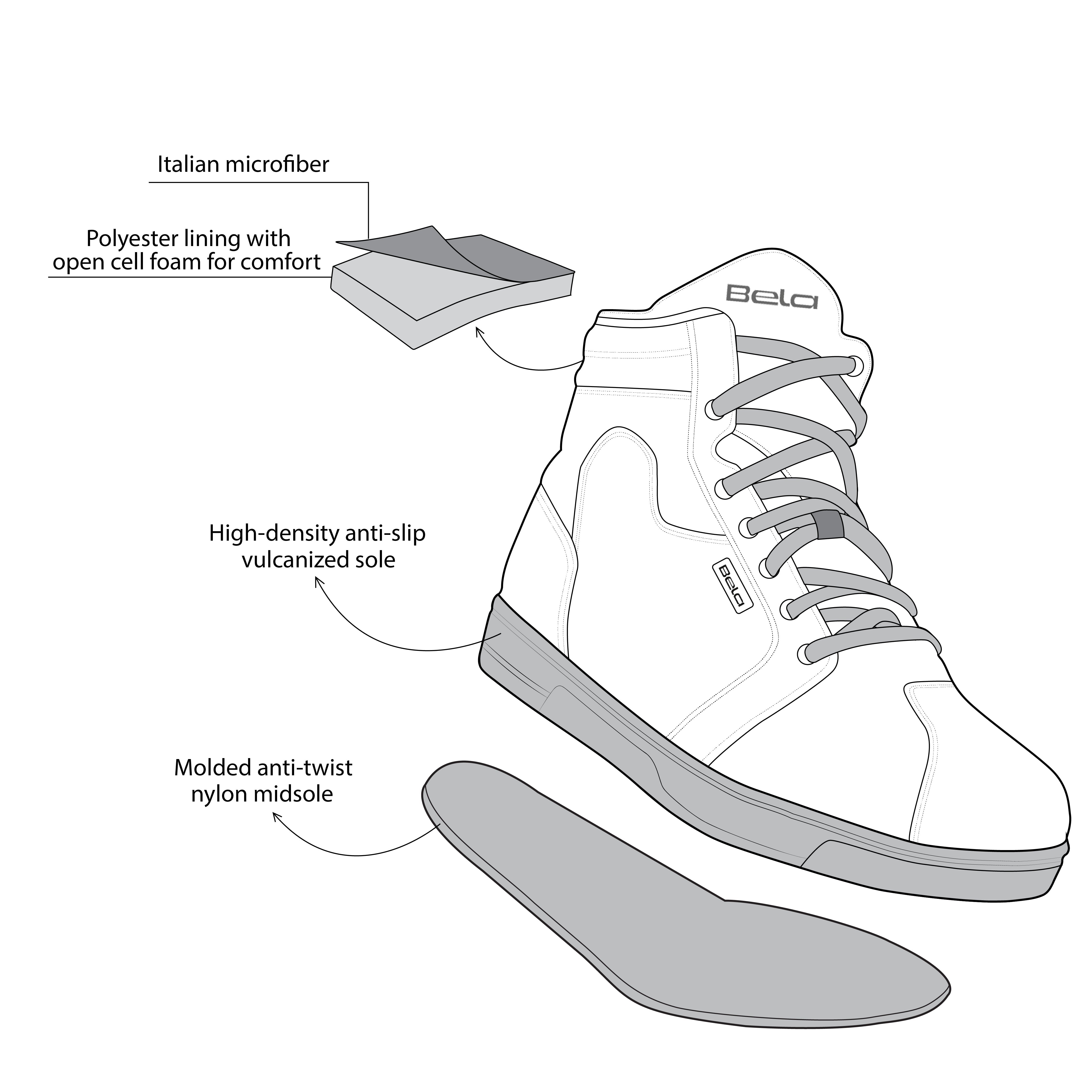  BELA - Atlas Man Leather Boots Black/Gum - SECURTEX MOTOR SL (t/a MaximoMoto)