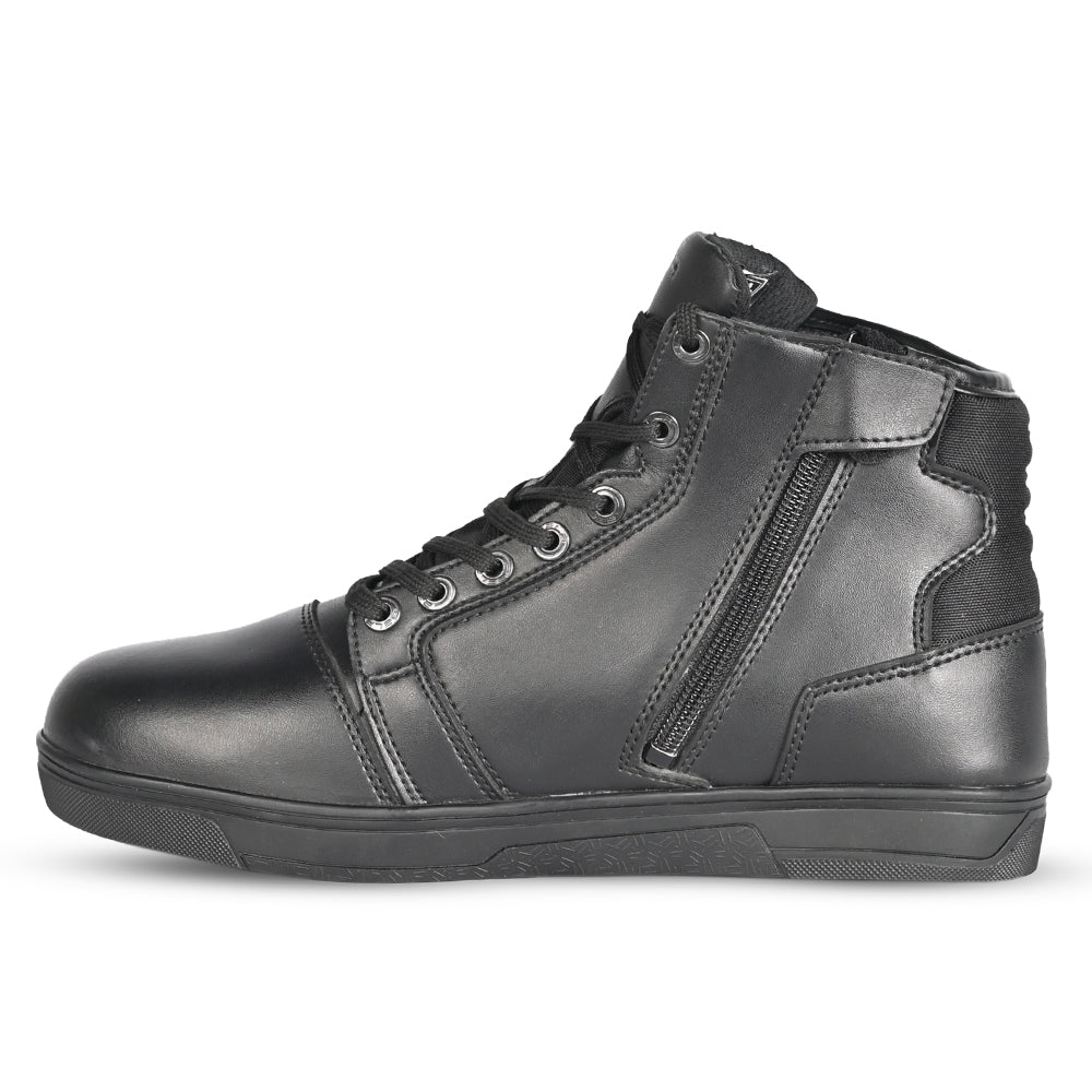 Bela Atlas Men Urban Motorcycle Leather Boots Black