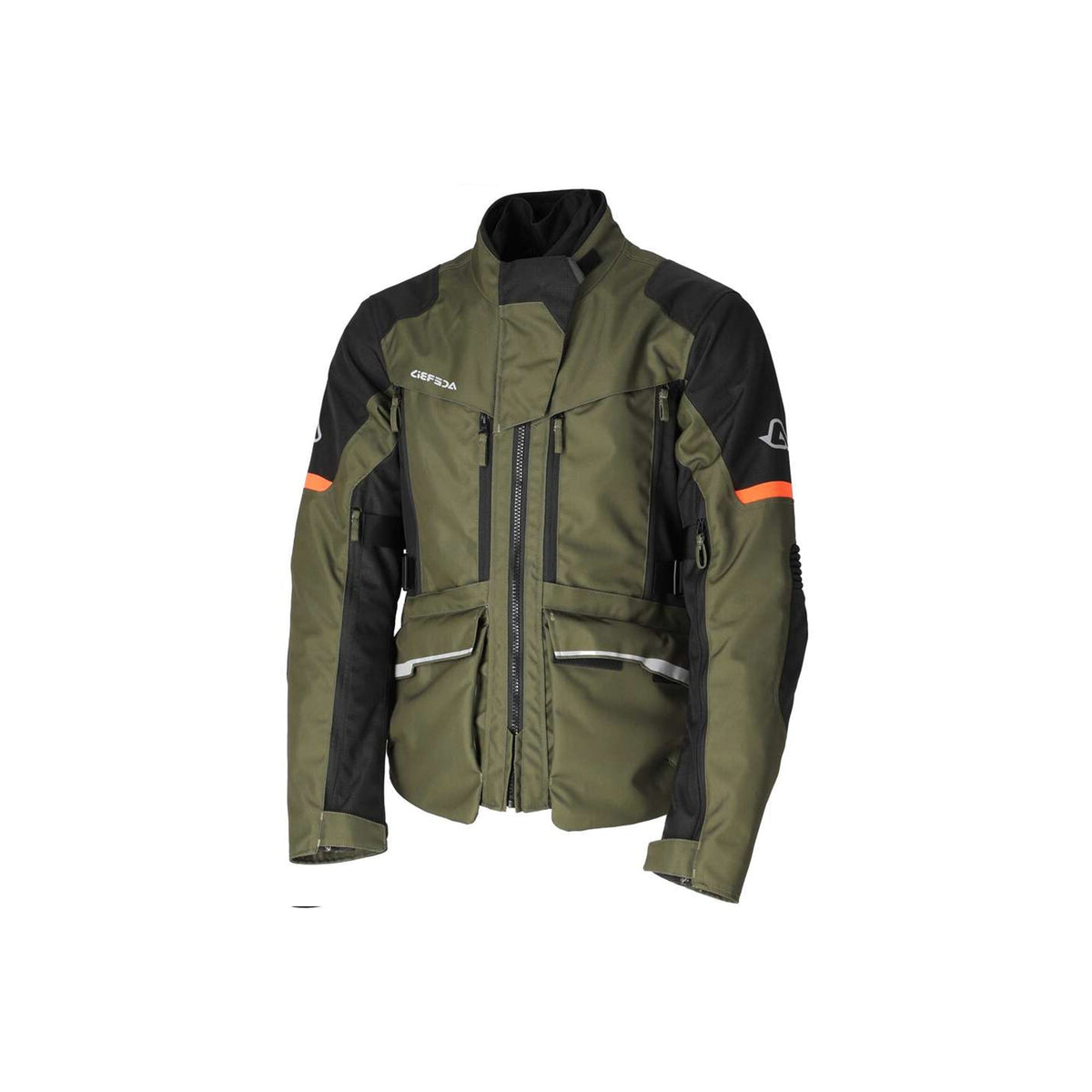  ACERBIS - CE X-ROVER GREEN/ARANCIO JACKET - SECURTEX MOTOR SL (t/a MaximoMoto)