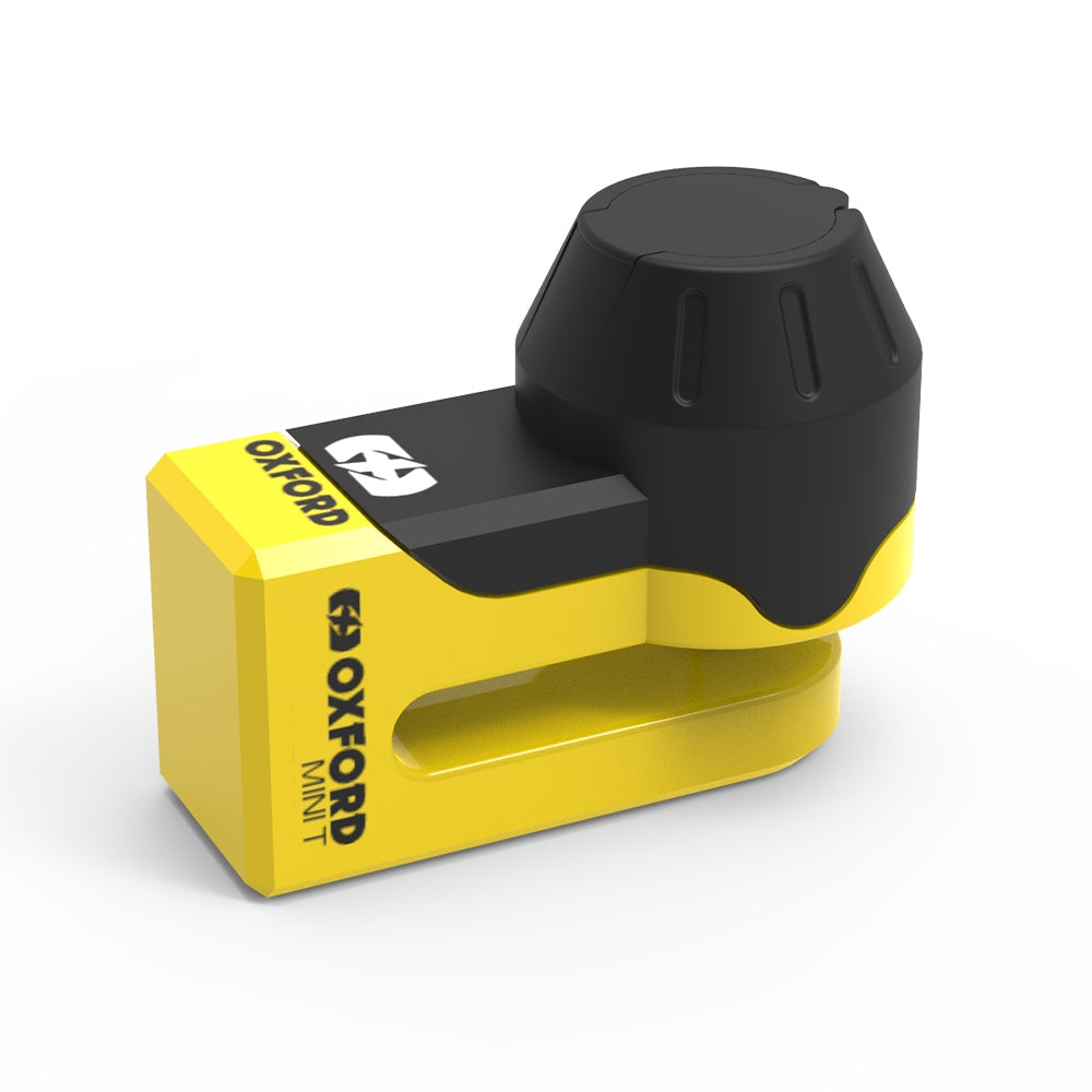  OXFORD - Mini T Disk Lock Yellow - SECURTEX MOTOR SL (t/a MaximoMoto)