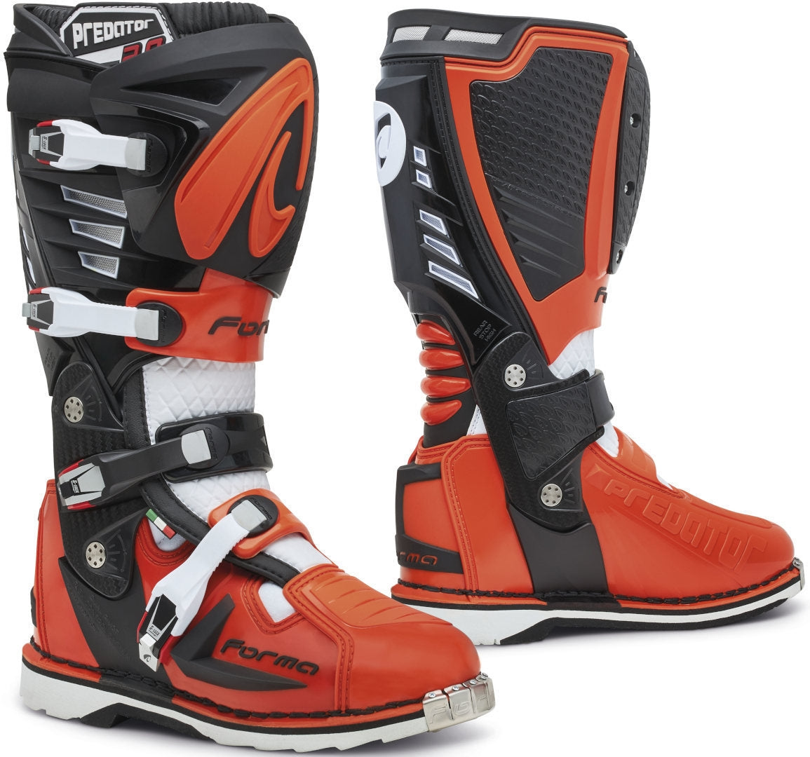 FORMA- PREDATOR 2.0 BLACK/ORANGE/WHITE BOOTS - SECURTEX MOTOR SL (t/a MaximoMoto)
