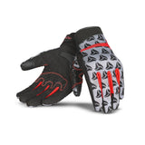  R-TECH - BLACK/RED LEOPARD TEXTILE GLOVE - SECURTEX MOTOR SL (t/a MaximoMoto)