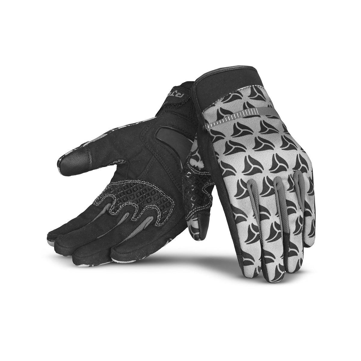  R-TECH - Leopard Textile Glove Black/Grey - SECURTEX MOTOR SL (t/a MaximoMoto)