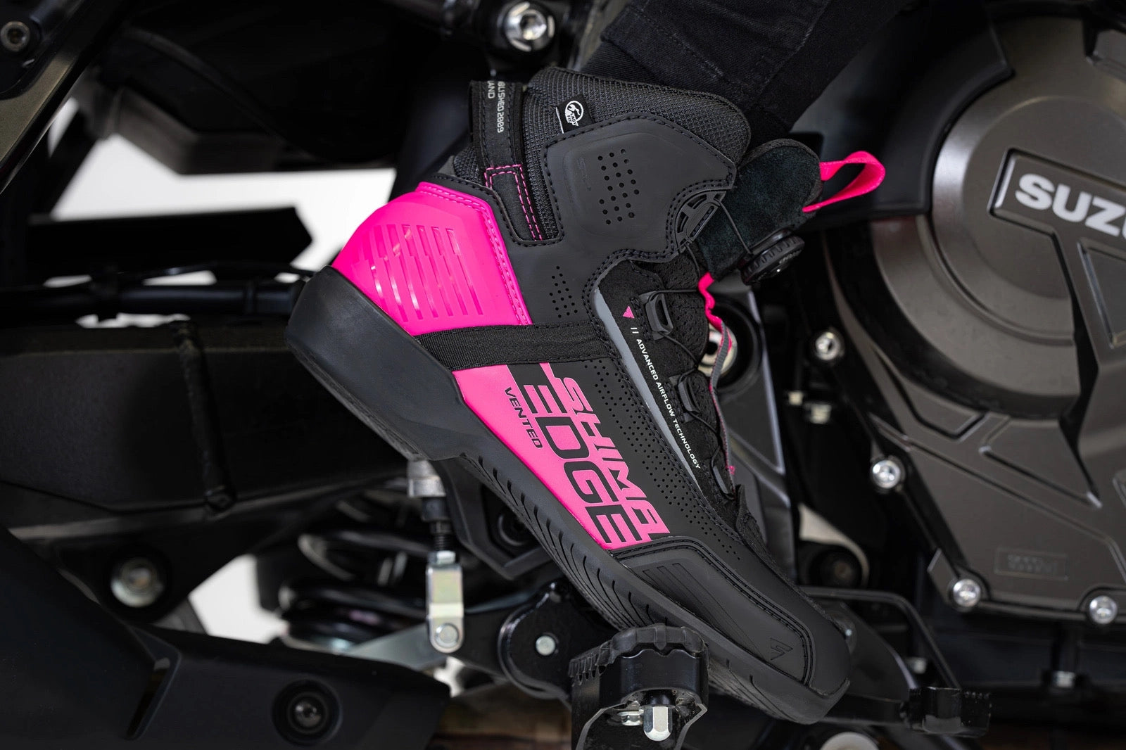  SHIMA EDGE VENTED LADY BOOT PINK - SECURTEX MOTOR SL (t/a MaximoMoto)