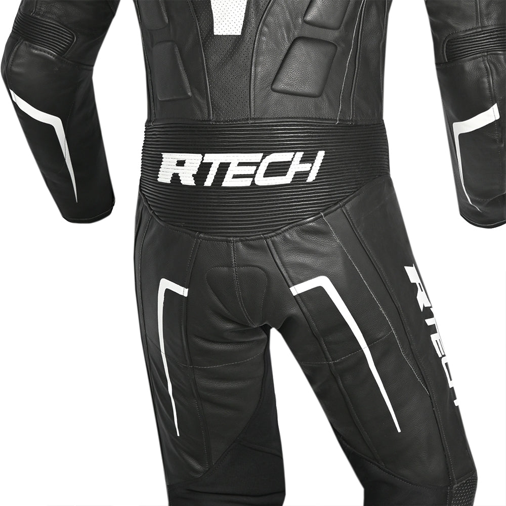  R-TECH - Defender GP 1 PC Suit Black/White - SECURTEX MOTOR SL (t/a MaximoMoto)